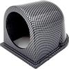 Dickplay Porta manometro per auto,cruscotto a foro singolo da 252 mm universale per auto camion porta manometro singolo tazza per pod,modello in carbonio