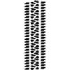Generic HHF Adesivi 1 pz Adesivo per Auto 4x4 Cofano Corpo Vinile Grafico Camion Battistrada Pneumatico Decalcomanie Auto(Nero)