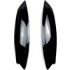 XKOEHXJ Faro Sopracciglio Palpebre Per Per GOLF 5 MK5 Per GTI R 2003-2005 2006 2007 2008 2009 Auto Carbon Fibe Fari Sopracciglio Palpebre Chrome Trim Copertura Sopracciglio Faro(Piano black)