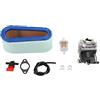 TOPINCN Kit carburatore con Filtro Aria Carb per Tecumseh 640065A Accessori Attrezzo da Giardino di Ricambio