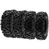 SunF A033 25x8-12 & 25x10-12 Pneumatici Quad ATV UTV, 6 PR E4 Mark pneumatici anteriori e posteriori, set di 4