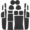 GMEVEMKFKG Tappetino In Gomma Per Suzuki Per Vitara 2016-2023 Tappetini Antiscivolo Per Scanalature Portiera Dell'auto Accessori Per Interni Auto(Nero)