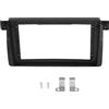 MotorMinds Fascia Trim Pannello CD Pannello radio Piastra frontale Cornice di navigazione Materiale ABS premium Cruscotto 2DIN Nero Sostituzione per 3 E46 1998 2005 Car Audio C