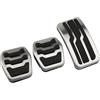 QGBKLZNZHP Poggiapiedi Pedale di Copertura Per Ford Per Focus 2 3 4 MK2 MK3 MK4 RS ST 2005-2013 2014 2015 2016 2017 2018 2019 2020 2021 2022 Pedali Per Auto In Acciaio Inossidabile Copri Pedali Pedale del freno