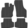 Gledring Tappetini in Gomma Compatibile con Volkswagen Golf VIII eTSI HB 5-Porte & Variant 2020- (Profilo T 4-Parti + Clip di Montaggio)
