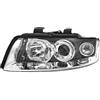 EDA PREMIUM auto Fari anteriori Sinistra 8E0941029C compatibile per 4udi A4 B6 2001-2004, senza motore per la correzione della posizione dei fari, H7/H7, PY21W, W5W, ECE