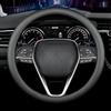 YIFANFENGSHUN Coprivolante Auto per Jeep Avenger Hybrid EV 2023 2024 2025, Antiscivolo Traspirante Copertura Copri Sterzo Macchina Copertura di Volante Decorazione Accessori,A