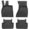 FROGUM 3D407114 Tappetino in Gomma nero anteriore e Posteriore Compatibilità con AUDI A4 Avant 8K5, B8 A4 Allroad 8KH, B8