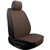 BUKISA Coprisedile per Auto, Set Coprisedili Anteriori e Posteriori, Cuscino Protettivo del Veicolo per Suzuki Splash 2008-2015, Coprisedile per Auto Traspirante,C Brown