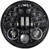 KUNYOS Fari Per Moto Fari Faro Anteriore Rotondo A LED Da 5 3/4 Per Moto Lente Del Proiettore Da 5,75 Pollici(50w Black1)