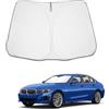 BIBIBO BMW Serie 3 G20, protezione solare per parabrezza auto con BMW Serie 3 G20 G21 2019-2025, protezione solare per auto, qualità certificata, pieghevole, con protezione UV