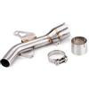 TRVQOT Moto Di Scarico Per Kawasaki Per Z900 2017-2021 Tubo Di Scarico In Acciaio Inossidabile De-cat Tubo Centrale Marmitta Per Moto Scarico Completo Del Silenziatore