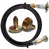DN Autogas Parts Set di ricarica GPL GPL con mini valvola di riempimento nascosta, adattatore piatto per Italia, Grecia, Austria, cilindro propano M20 uscita SX