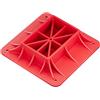 Wiltec Piastra di appoggio per binda, base antisprofondamento per martinetto 27,8 x 27,8 x 7 cm, base per Farm Jack in plastica, piastra base fuoristrada