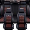 XENITE Coprisedili Auto per Audi A4 B8 Avant Wagon 2008-2012 2013 2014 2015 2016, Car Seat Cover Personalizzati Antisudore Comfort Protezioni Sedili Accessori,BlackCoffee
