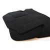 J&J AUTOMOTIVE Tappetini in Tessuto per Fiat Doblo 2 2010-2015, Set da 4 Pezzi Anteriori e Posteriori, di Velluto su Misura, Antiscivolo, Colore Nero