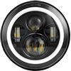 SGHFUVE Fari Anteriori 2 Pezzi Universale 7 Pollici Led Auto Moto Faro DRL H4 Faro 7 faro Per Mazda Per Miata Per Mx-5 MX5 RX-7 Faro Proiettore(1 Piece)