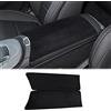KUNGKIC Flanella auto bracciolo cuscino console centrale bracciolo Box Mat interno compatibile con Mercedes Benz GLC 2015-2021 Accessori (W213 2016-2022, Nero)