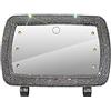 Asudaro Visiera Parasole per Auto con Strass Bling Strass, Specchio Cosmetico per Auto per Auto in Acciaio Inossidabile Specchietto Parasole Specchietto per Auto con Glitter per Camion Auto Suv