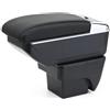 YJYWZH Braccioli compatibile Seat Arona Braccioli Bracciolo Doppio Strato Centrale Console Vano con Portabicchierii