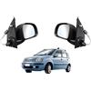 diTosi Specchi Specchietti Retovisori per Panda modello 169 dal 2003 al 2011 Specchio con calotta nera e con movimento vetro manuale (Coppia (Destro e Sinistro))