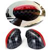 uvcany MINI Coperture per specchietti laterali, per porta auto, per Mini Cooper One/D/SD/S/JCW Serie F F54 F55 F56 F57 F60 2020-2022(JCW, serie F senza foro luminoso)