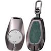 ontto Custodia Protettiva per Chiave Auto Compatibile con Leapmotor T03 2026 2025 2024 2023 2022 Cover Guscio Chiave Custodia in Metallo Coprichiave con Portachiavi 4 Tasti A-Verde