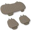 Auto Accessori Lupex Coprisedile Seduta 3 pezzi Universale Auto | Protezione Sedile 2 Anteriore e 1 Posteriore | Protector Comfort Automotive Cuscino Interni (Beige)