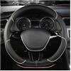 VUXEEKDR Coprivolante Auto, per Renault Twingo 3 (III) I 2014-2024 Coprivolante Auto Impermeabile Copri Volante Protezione da GraffiSporco Usura Copri Volante Protezione,A-D