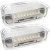 M MODECAR - Compatibile con VW Eos Golf V VI Jetta III Passat B6 B7 B8 CC Scirocco Sharan Touareg luci interne porte LED BIANCHI Set da 2 pezzi per 1K0947411A,