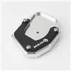 CCYYMOWOK Supporto estensione cavalletto laterale CNC per moto, adatto per R1200GS R1200 GS Adventure 2008 2009 2010 2011 GS 1200 (nero argento (2007-2012))