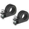 Fydun Morsetto per Montaggio Pedane, 1 Paio Lega di Alluminio Staffa del Morsetto del Pedale del Poggiapiedi Morsetto per Montaggio Pedana Moto per Supporto Paramotore 32 Mm o 1 1/4 in(Nero)