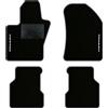 QUEMAR Tappetini Auto compatibili con Compass dal 2017 anche Plug-in Hybrid/Kit Tappeti Moquette e Gomma su Misura (Set 2 Anter.+ 2 Poster.)/Ricami e Colori Personalizzati (2 Ricami, Bordo Antracite)