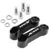 HUISI Adatto for YAMAHA XMAX X MAX X-MAX 125 250 300 400 XMAX 300 400 Accessori for moto Specchietti retrovisori Estensione Riser Adattatore di estensione(Black)