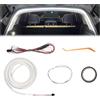 HItianya Dynamic Flowing Car Trunk Light Strip, Striscia Luminosa a LED per Bagagliaio, Striscia Luminosa per Ampada Decorativa per Bagagliaio, Universale, Interruttore a Induzione Automatico (luce bianca, 2m)