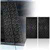 dengshao 2 Adesivo per Montante B per Auto per Lancia Ypsilon 2024 2023 2022 2021-2015, Adesivi AntiGraffio Protezione per Colonna B Rivestimento Montante Portiera,Bla-CK