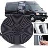 XUKEY Guarnizione porta 32,8 Ft / 10M per Ducato 244 250 290 Van & Motorhome camper camper boxer relè jumper guarnizione auto striscia di gomma kit di riduzione del rumore del vento sigillo a forma di D