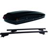 G3 BM61H11+AZ03060002 - Box da Tetto ARJES 480 + Barre PORTATUTTO in Acciaio Modello CLOP per Auto con Railing INTEGRATI
