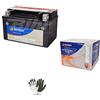 farbrothersonline COMPATIBILE CON KYMCO Agility 4T R16 E3 125 2008 A 2015 BATTERIA GIA' PRONTA ALL'USO TECNIUM YTX7A-BS BATTERIE 6 AMPERE 12 VOLT SPECIFICA PER MOTO SCOOTER 150X87X93