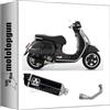 MOTOTOPGUN arrow 53536AKN + 53083MI scarico completo omologato open race-tech alluminio nero fondello carby compatibile con piaggio vespa gts 300 2021 2022 mototopgun