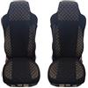 Generic Coprisedili per camion progettati per adattarsi a IVECO STRALIS S-WAY HI-WAY HI-WAY in ecopelle con fili dorati