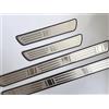 ALJLA Battitacco in Acciaio Inossidabile per VW Polo GTI 1999-2022 2023 2024 2025 6N 6R 6C, Kit di 4 Pezzi, Protezione Durevole Anti-Graffio -Accessori Esterni per Auto Facili da Installare