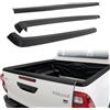 JHCHAN Kit Protezione 3 Pezzi per Toyota Hilux 2016-2020 (Active Accessori | 2021-2026 (Active) Doppia Cabina, Copribordo Portellone e Rotaie Laterali LLDPE Heavy Duty - Nero Opaco (Solo per Cassone