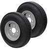 trailer parts4u Ruota di ricambio per rimorchio Deli 4.00-8 4.80-8 4PR 62M per Stema DDR ruota completa grande foro centrale set o singolo 8 pollici