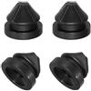SolGlo 4 pezzi alloggiamento filtro aria in gomma guscio gommino copertura motore tampone Bush 07C133588 07C133588P compatibile con A1 A3 Q3 compatibile con GOLF compatibile con PASSAT