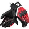 REV'IT! Revit Veloz Guanti da moto, nero/rosso, XL