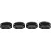 Itonash Anello Interruttore AC Elegante Set di Coperture per Pulsanti della Console Centrale Antiruggine in Lega di Alluminio per 2016-2022 (Nera)