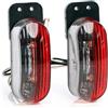 Wiltec 2X Luci di Posizione 6 LED Set di 2 fanali di ingombro per rimorchi e roulotte