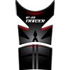Tankpad PARASERBATOIO ADESIVO, RESINATO EFFETTO 3D compatibile con Yamaha MT-09 Tracer (Nero/Rosso)