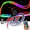 McbeAn Strisce LED Per Sottoscocca Per Auto Esterne, Kit Luci Al Neon Da 4 Pezzi, Strisce Sottoluci Per Auto Multicolori, Controllo APP Bluetooth, Sottoscocca Attivato Dal Suono RGB